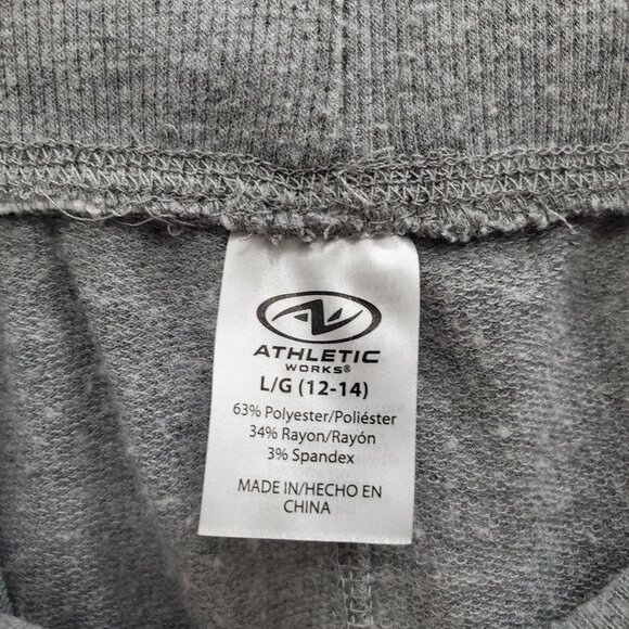 Athletic Works Women's Gray Soft Knit 3.5" Pull On Athleisure Lounge Shorts Sz L - Picture 3 of 4